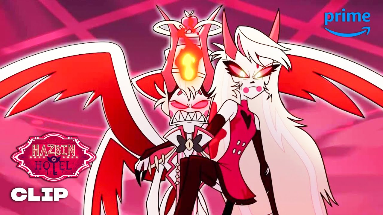 Lucifer Morningstar Fights Adam | Hazbin Hotel | Prime Video - YouTube