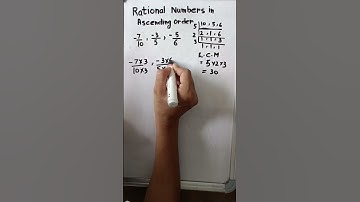 Rational numbers in Ascending order/bigger and smaller rational numbers/#maths #rationalnumber
