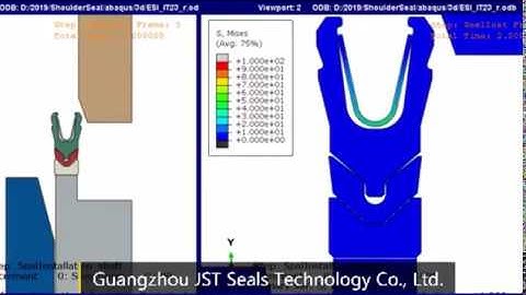 FEA of JST API6A valve stem packing seal