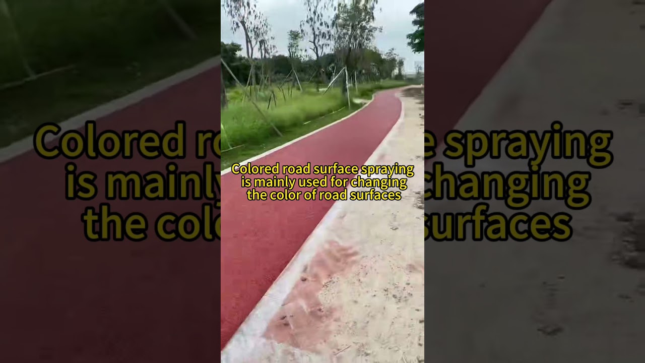 Colored road surface spraying is mainly used for changing the color of road surfaces