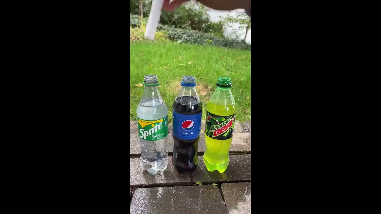 Coca Cola Fanta Sprite Und Mentos Experiment Shorts