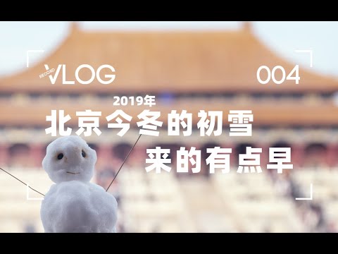 点点扬花 片片鹅毛 北京今冬的初雪 来得有点早【Vlog004】