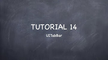 iOS Tutorial 14 "UITabBar"
