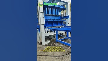 High Output QT4-18 Automatic Brick Machine for Concrete Hollow Block Production #brickmachine