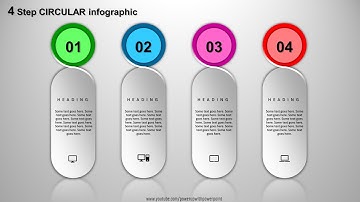32.Create 4 Step CIRCULAR Infographic|Powerpoint Presentation|Graphic Design|Free Template