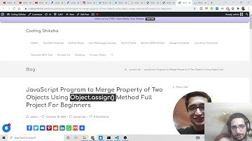Javascript Tutorial to Merge Properties of Multiple Objects Using Object.assign & Spread Operator