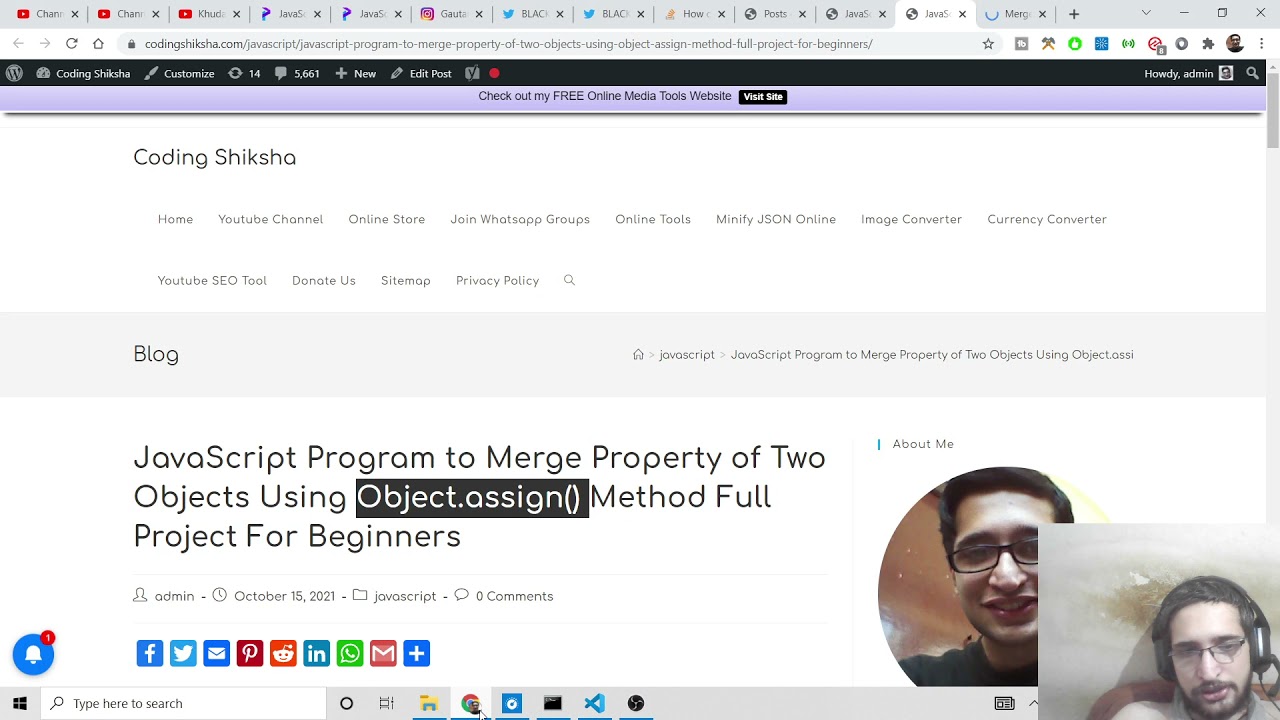 Javascript Tutorial to Merge Properties of Multiple Objects Using Object.assign & Spread Operator - YouTube Javascript Tutorial To Merge Properties Of Multiple Objects Using Object.Assign & Spread Operator - Youtube