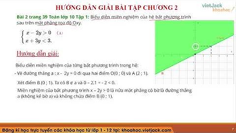 Hướng dẫn giải bài tập toán lớp 10 chương 2