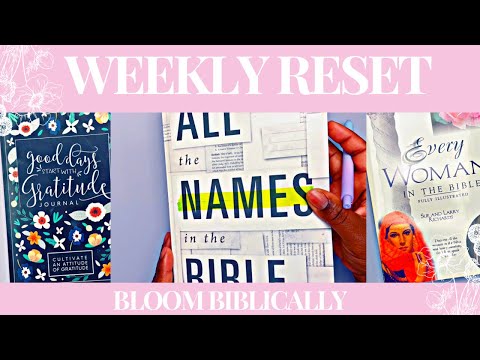 Weekly Recap #biblestudy #recap #reset