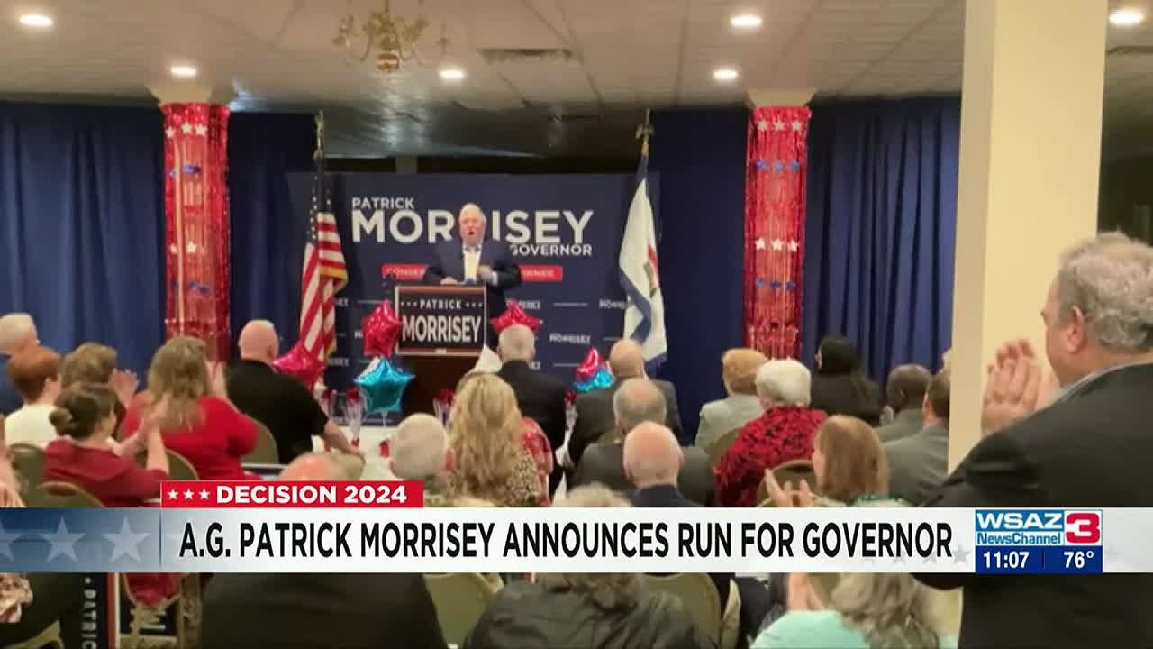 W.Va. Attorney General Patrick Morrisey announces gubernatorial bid