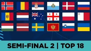 Eurovision 2018 | Semi-final 2 | TOP 18