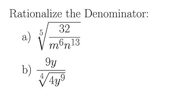 Rationalize the Denominator – More Complex Examples
