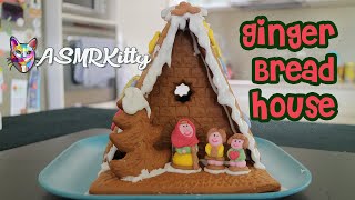 Making a Gingerbread House | ASMR No Talking