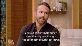 Ryan Reynold's Daughter Got a Pat down at an Airport