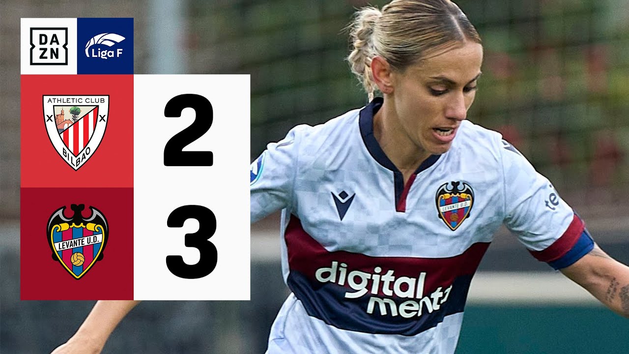 Athletic Club vs Levante UD (2-3) | Resumen y goles | Highlights Liga F ...