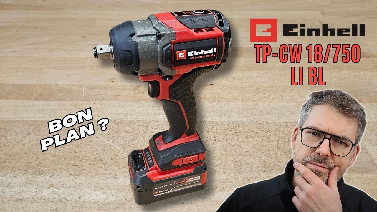 Boulonneuse Einhell TP CW 18/750 Li BL : TEST / AVIS