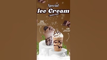 How to make ice cream Poster design in Coreldraw #shortreels #coraldraw #youtubevideoviral #poster