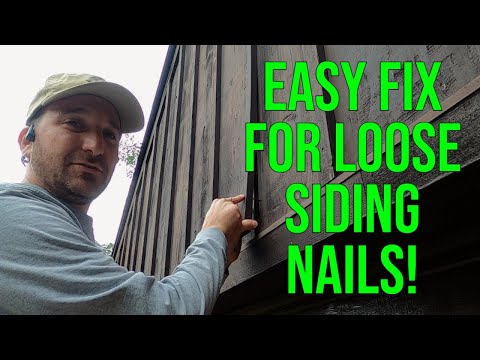 Easy Fix For Loose Popping Nails In Siding DIY