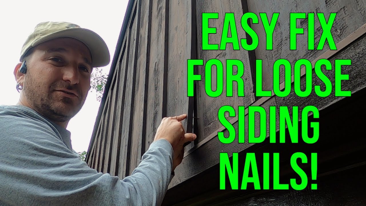 Easy Fix For Loose Popping Nails In Siding DIY YouTube Easy Fix For Loose Popping Nails In Siding DIY YouTube