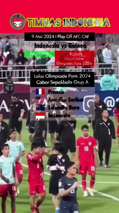 BABAK PLAY OFF INDONESIA VS GUINEA #timnasindonesiau23