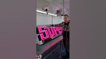The power of the brand starts with luminous words! #diyideas #signshop #signmaking