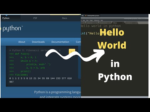 1  python tutorial for beginners !! "Hello world" in 2020.
