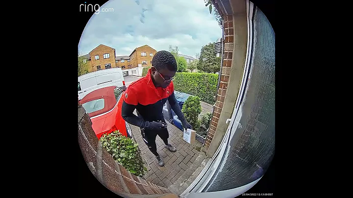 DPD delivery driver Breaking the Ring Doorbell #amazon #dpd #deliverydriver #fail #funny #shorts