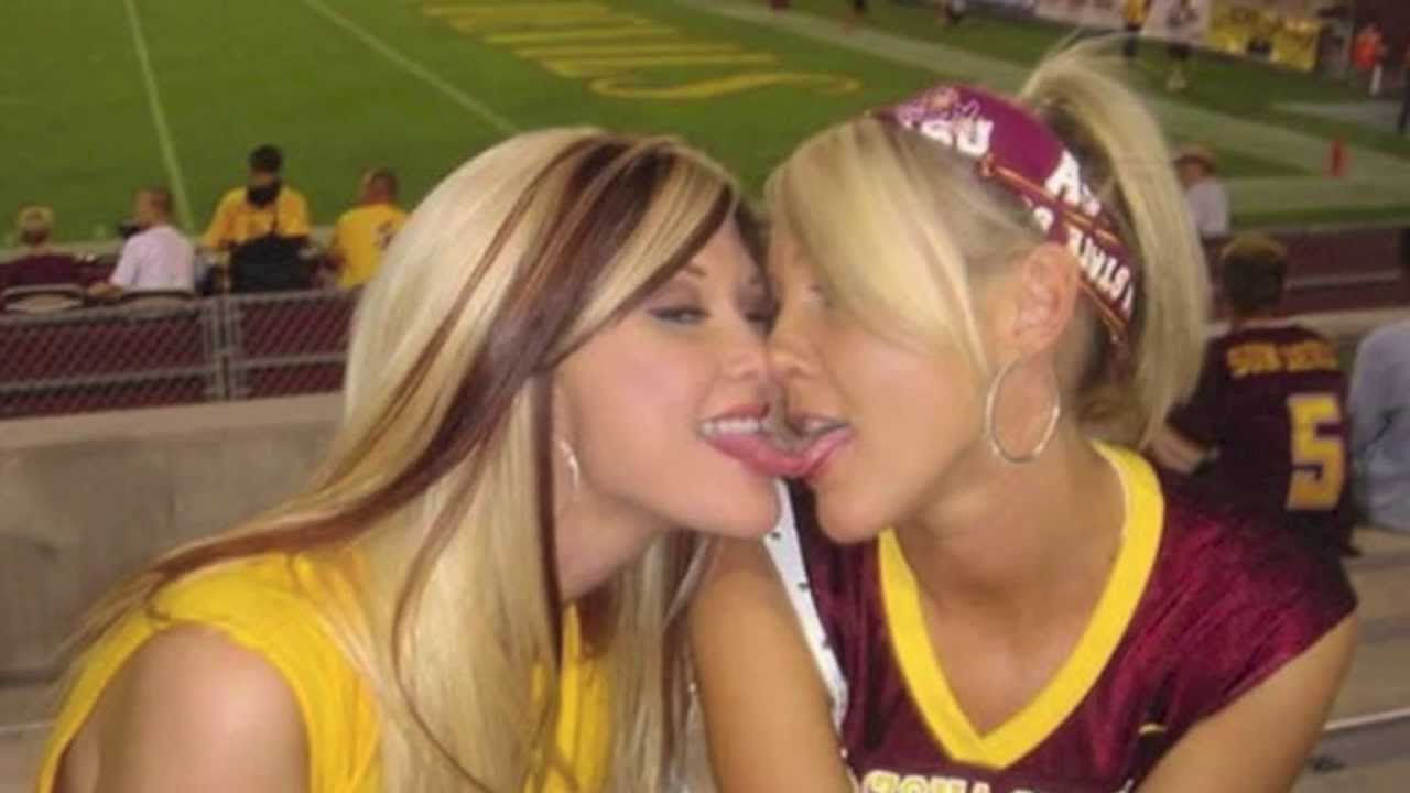 Hot college girls share a cock