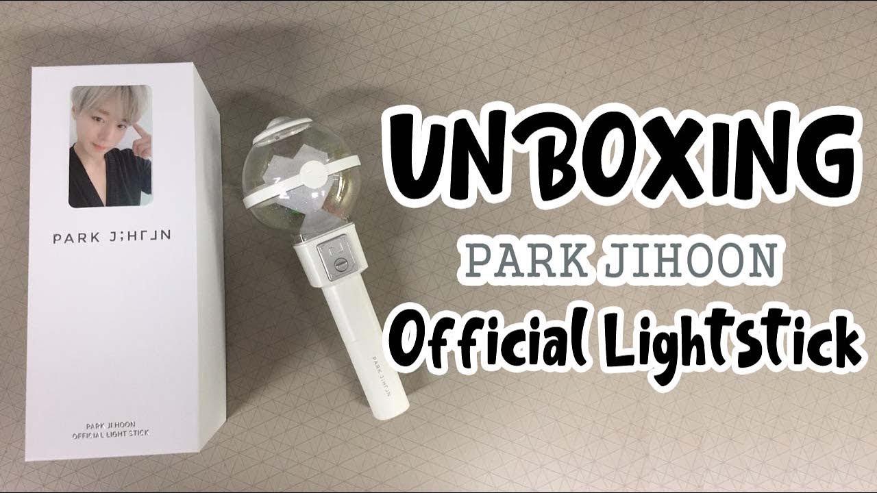 Park Jihhon Official Lightstick unboxing - YouTube