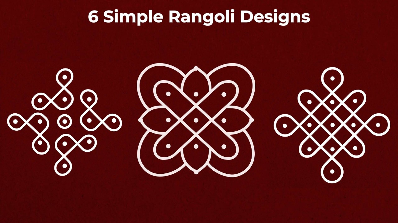 6 Simple 5-3-1 Kolam Designs | Easy & Beautiful