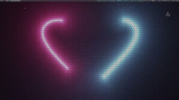 Heart Shape Hexagons :  KDE GLSL Shader Live Wallpaper