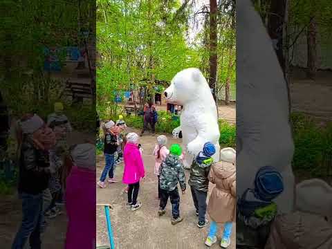 сюрприз доя маленькой принцессы, прям в детском саду. Белый медведь Жуковский #ростоваякукла #топ