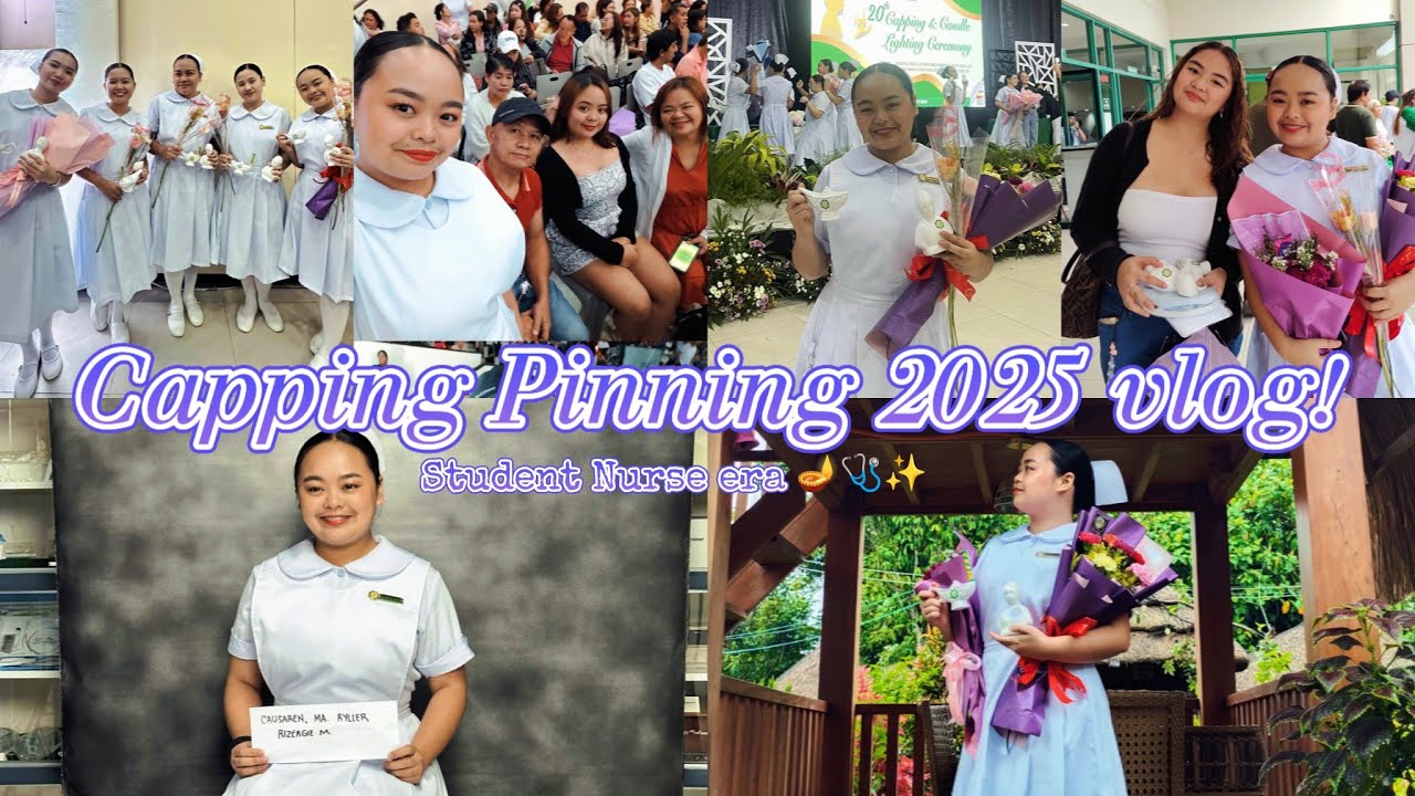 Capping Pinning 2025 vlog!| Student Nurse era!🪔🩺✨