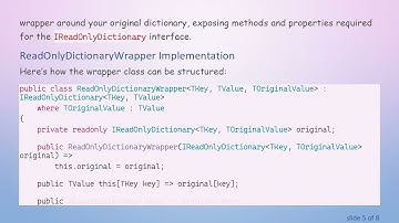 Implementing IReadOnlyDictionary with Interface Values in C# : A Clear Guide