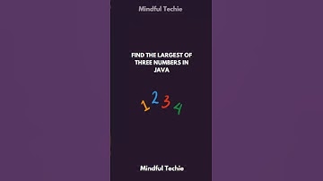 Day 3 of 100📌| Find largest of three numbers in Java #javaforbeginners #java #programming #coding