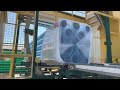 Horizontal orbital packaging machine for 6 sides wrapping and film covering