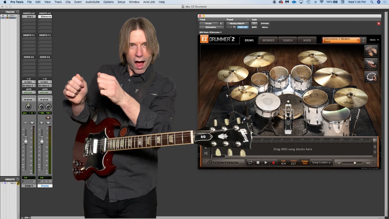 ezdrummer pro tools