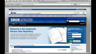 1. SRDR Overview and Project Initiation