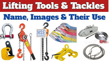 Lifting Tools & Tackles Safety | Name, Images and Function of Lifting Tools & Tackles #hseparamount