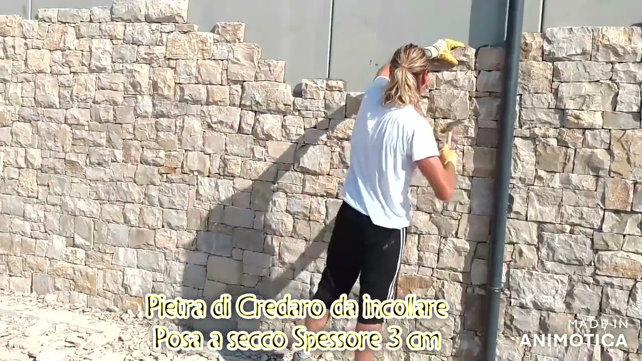 Rivestimento in pietra naturale pietra di Credaro da incollare su muri  esterni 