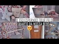 ♡ O TOUR PELO QUARTO DA NOSSA BEBÊ | ME ARREPENDI DO PAPEL DE PAREDE :/