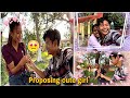 Chocolate  propose     flirting with girls in park 