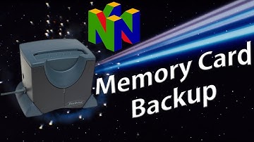 Back-up N64 Memory Cards with the DexDrive