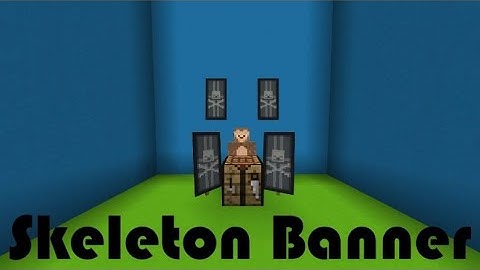 Minecraft Banner Tutorial 16: Skeleton