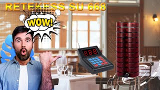 how to change notice mode of retekess SU 668 retaurant calling system