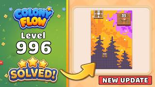 Colony Flow! Level 996 Walkthrough 🐜 | ABI GAMES Solution & Gameplay 🧩 (New Update)