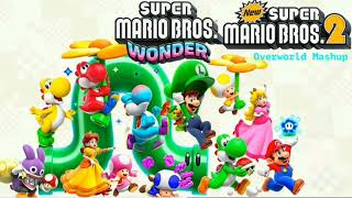 1 HOUR of Super Mario Bros. Wonder - Overworld Mashup (NSMB2)