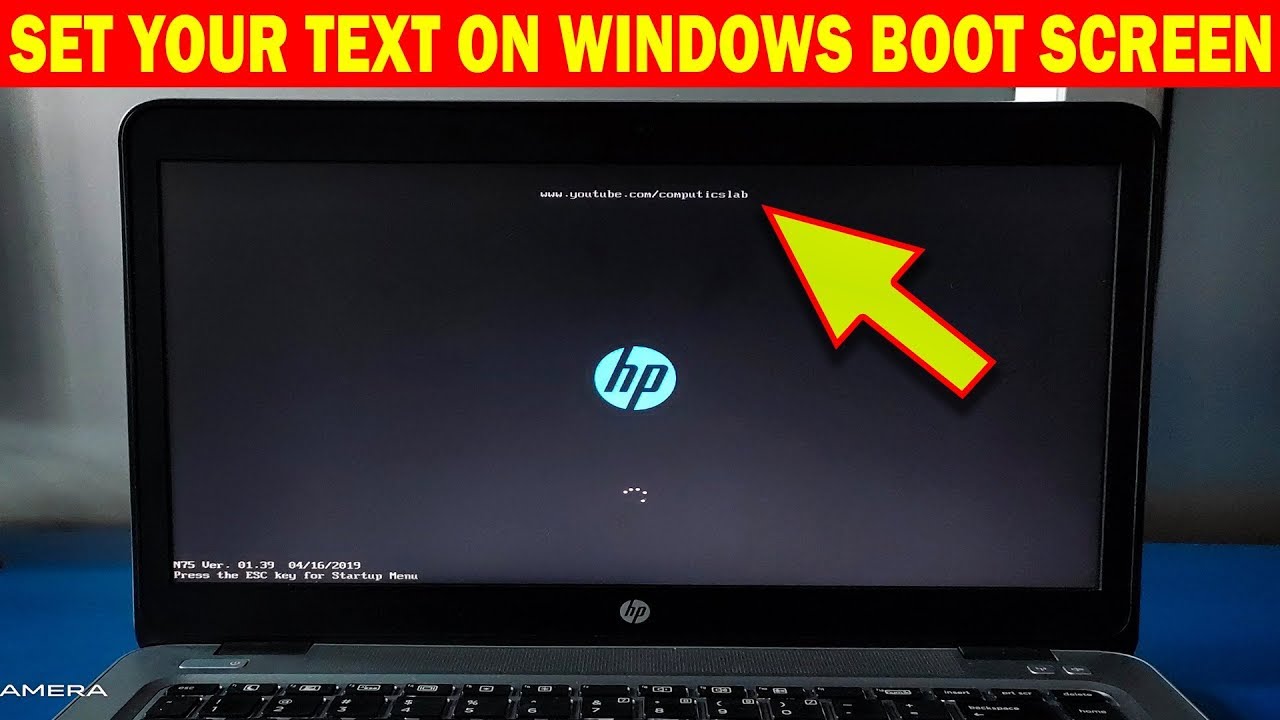 How To Set Custom Text On Windows Boot Screen Set Your Text On