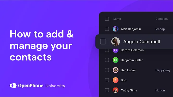 How to add and manage contacts in Quo (formerly OpenPhone)