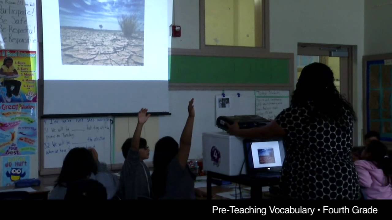 Pre Teaching Vocabulary Fourth Grade Class YouTube